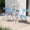 Blue, variant on Orithm 3-Piece Folding Bistro Set, 2 Chairs and 1 Table, Weather-Resistant Indoor Outdoor Conversation Set for Patio, Yard, Garden, Sage Green