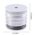 thumbnail image 4 of 5 Rolls of 25m Length Christmas Printed Ribbon Holiday Gift Decorative Band Ribbon for Wrapping DIY Crafts, 4 of 6