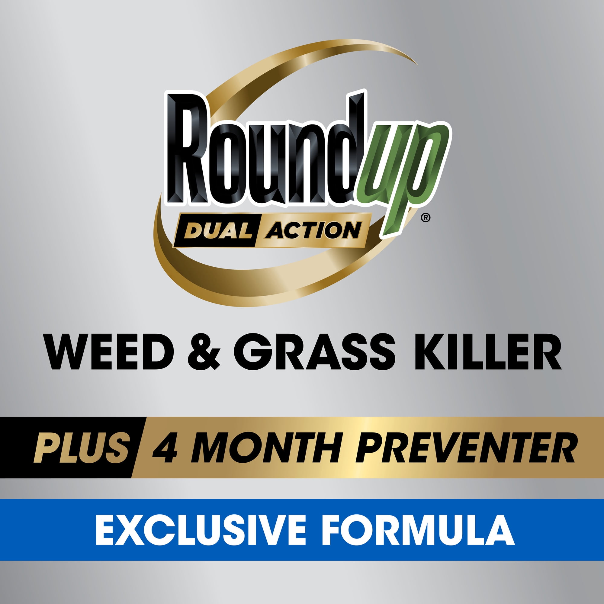 Roundup Dual Action Weed & Grass Killer Plus 4 Month Preventer, 1 gal. - 2