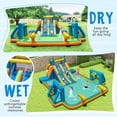 thumbnail image 2 of Gymax Inflatable Water Slide w/ 2 Long Slides Pool Climbing Walls 1100 W Blower, 2 of 8