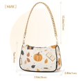 thumbnail image 3 of FORMRS Womens Shoulder Bag with Chain Strap Clutch Purse Cute Tote Handbag, Beige Fall Pumpkin, 3 of 7