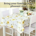 thumbnail image 3 of Unique Bargains Vinyl Rectangle Tablecloth 41' x 60' Sunflower Printed Water/Oil Stain Resistant, 3 of 8