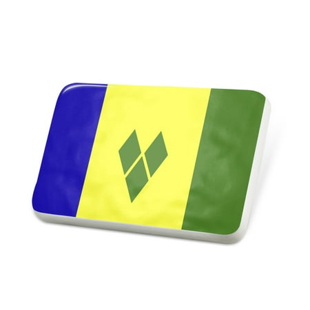 Porcelein Pin St. Vincent and the Grenadines Flag Lapel Badge – NEONBLOND