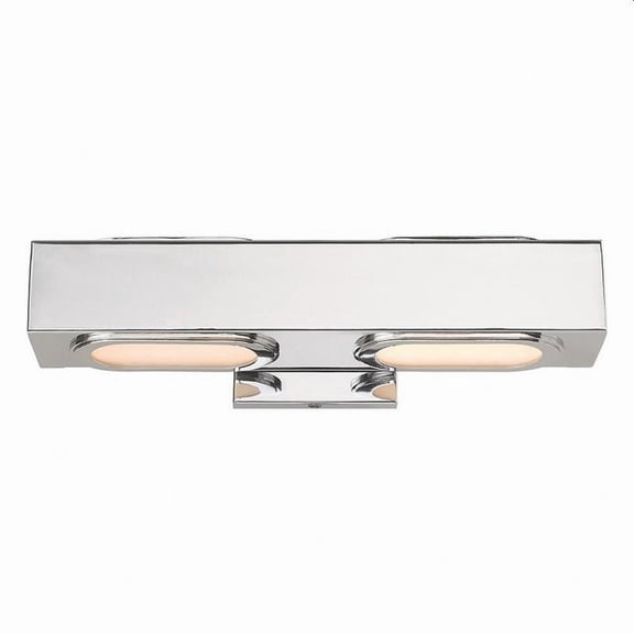 16W 2 Led Ada Bathroom Light in Contemporary Style 16 inches Wide By 4.75 inches High-Polished Chrome Finish Bailey Street Home 218-Bel-3110372