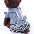 thumbnail image 3 of Ropa de verano para perros, ropa para mascotas, vestido de princesa, falda con lazo, ropa de peluche (M), 3 of 5