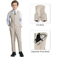 thumbnail image 4 of Lycody Boy's Formal Suit Set 6 piece Slim Fit Kids Tuxedo Suits for Wedding Teen Toddler Boy Dress Suit Outfit, 4 of 7