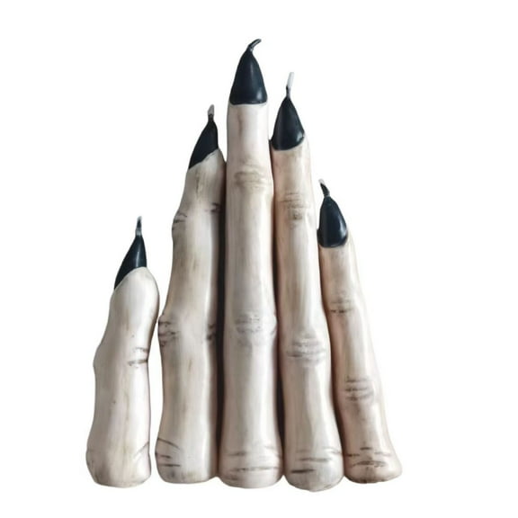 5pcs Halloween Candles, Creepy Bleeding Halloween Taper Candle, Realistic Halloween Decor, Spooky Blood Drip Candle Set for Party Indoor Gothic Decor