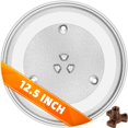 thumbnail image 1 of Bandeja de cristal para microondas CalPalmy de 12,5 pulgadas compatible con Samsung GE, 1 of 6