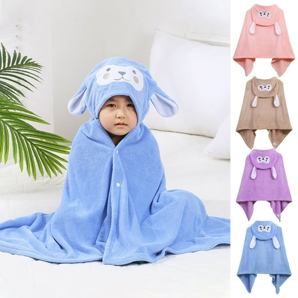 Xihbxyly Toalla con Capucha para Bebé, Suave Tejido Polar, Secado Rápido, Diseño de Dibujos Animados, Cómoda Bata de Baño, Versátil y Cómoda, Regalo Perfecto para Baby Shower.
