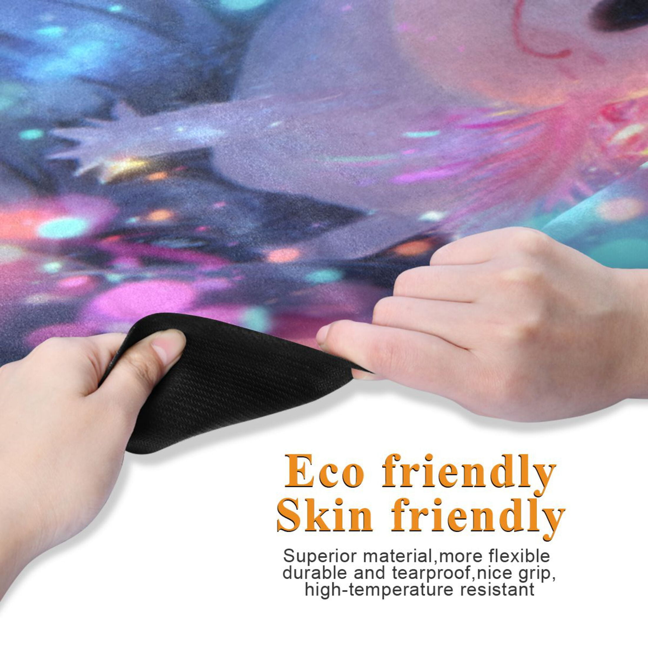 BZSMCE Yoga Mat Women Fitness Mat Axolotl in Sparkle Pattern