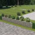 thumbnail image 1 of vidaXL Gabion Mural Acier Galvanisé 450x30x50 cm, 1 of 5