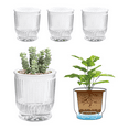 thumbnail image 3 of Self Watering Plant Pots, 4 Inch Small Plant Pots, Self Watering Planter with Deep Reservoir, Flower Pots 4 Pack, 3 of 10