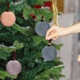 thumbnail image 5 of 9 Pcs Velvet Christmas Balls Flocked Tree Ornaments 3.15 Inch, Soft Velvet Baubles with Hanging Rope for Xmas Tree, Flocked Christmas Ornaments for Holiday Wreath and Garland Decor, 5 of 5