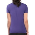 thumbnail image 2 of Women's G-III 4Her by Carl Banks Purple Sacramento Kings Super-Slim Fit Lightweight Flowers Team Logo Graphic T-Shirt, 2 of 2