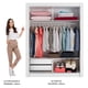 thumbnail image 4 of Ropero Closet Madesa Dallas 2 Puertas Corredizas 2 Cajones Blanco/Marrón, 4 of 5