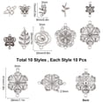 thumbnail image 2 of Charm SUNNYCLUE, 100 unidades, dijes con conectores de aleación mixta, 2 of 5