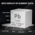 thumbnail image 2 of Cube Pure Metal Laser Engraving Cube for Elements Collection Laboratory Materials Periodic Table Series DIY Creativegift, 2 of 6