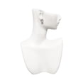 thumbnail image 2 of Silvertone Capital Letter - O - Pebble Disc - Clear Crystal Clip On Earrings, 2 of 3
