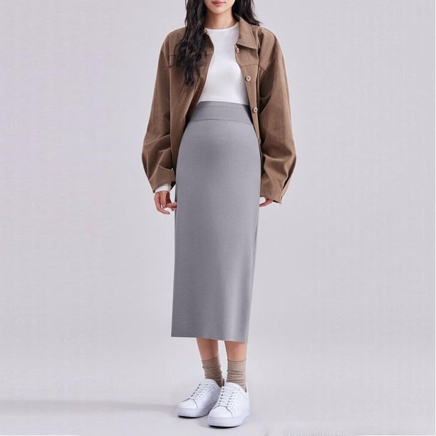 Ahuyic Womens Dress,Maternity Casual Dress,Pregnancy Fashion Solid Color Thickened Fall Winter Outerwear Skirt Maternity Dress Maxi Dress Plus Size 