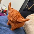 thumbnail image 2 of Cute Highland Cow Succulent Planter Pot Resin Flowers Succulent Pot Highland Cow Planter Decor, 2 of 5