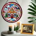thumbnail image 6 of Gingerbread House Stained Glass Suncatcher, Gingerbread House Glass Suncatchers for Windows For Merry Christmas, 6 of 7