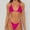 Hot Pink, variant on HaoXianJian 2 Piece Women's Swimsuits Bikinis Bathing Suit Thong Low Waisted V Neck Swimwear 2025 Swim Suit