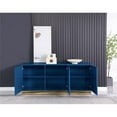 thumbnail image 3 of Maria Modern High Gloss Lacquer Wood Sideboard in Blue, 3 of 3
