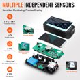 thumbnail image 4 of VEVOR Air Quality Monitor 9-IN-1, CO2, Temperature, Humidity, Formaldehyde TVOC AQI Tester, 4 of 9
