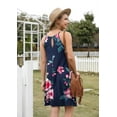 thumbnail image 5 of Airmenty Summer Dresses for Women Beach Floral Tshirt Sundress Sleeveless Casual Loose Tank Dress, 5 of 6
