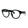 thumbnail image 1 of Thick Plastic Nerdy Keyhole Horn Rim Round Eyeglasses Black, 1 of 4