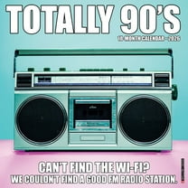 Willow Creek Press, Totally 90s 2026 Wall Calendar, 12'' X 12'', 18-Month Calendar with Stapled Binding