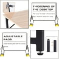 thumbnail image 7 of WYGMAV Adult Desk, Single Piece, 47.2 x 23.6 Inches, Beige, 1 Count, 7 of 7