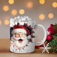 thumbnail image 2 of Vikakiooze Personalized Creative 3D Christmas Mug Inflated Snowman Mug, Santa Mug Snowman Press Puffy Design 15Oz 11Oz Coffe, Christmas Gift, 2 of 5