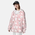 thumbnail image 3 of Saiise Rabbit And Cloud Pattern Sun Protection Hoodie for Men and Women, Lightweight Quick-Dry Windproof with Hood and Zip-3X-Large, 3 of 7