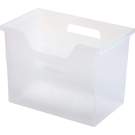 UPC 799198113523 product image for IRIS Desktop File Box. 4 Pack. Large. Clear | upcitemdb.com