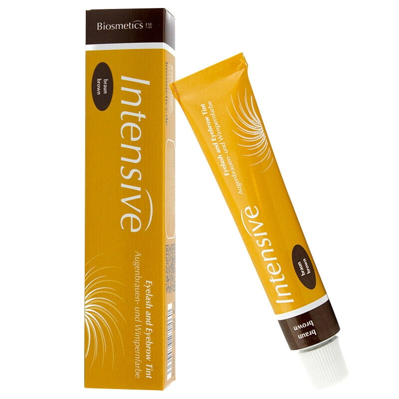 Biosmetics Intensive Eyelash & Eyebrow Tint Dye Tube (Braun Brown