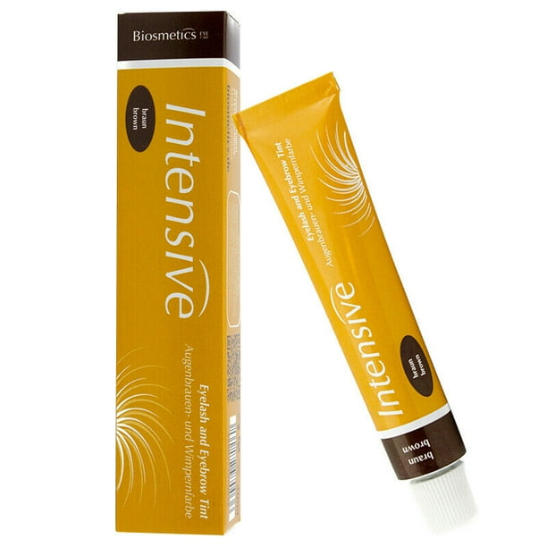 Biosmetics Intensive Eyelash & Eyebrow Tint Dye Tube (Braun Brown