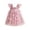 Pink, variant on Toddler Princess Lace Applique Tulle Gown Embroidery Flutter Sleeve Party Dress 1 6Y