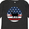 thumbnail image 4 of Inktastic Deer Bow Hunting USA Flag Boys or Girls Long Sleeve Toddler T-Shirt, 4 of 5