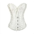 thumbnail image 7 of WZXFASHION Women‘s Formal Corset Bustier Tummy Control Bridal Shapewear White XXXL, 7 of 7