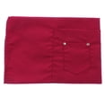 thumbnail image 4 of pechera con 2 bolsillos denteros para mujeres rojo Zulema Vestido de babero ajustable, 4 of 8