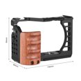 thumbnail image 2 of Camera Cage Aluminum Alloy Video Cage with Dual Cold Shoe Mount Numerous 1/4 Inch & 3/8 Inch Threads Replacement for Sony ZV-E1 Camera, 2 of 7