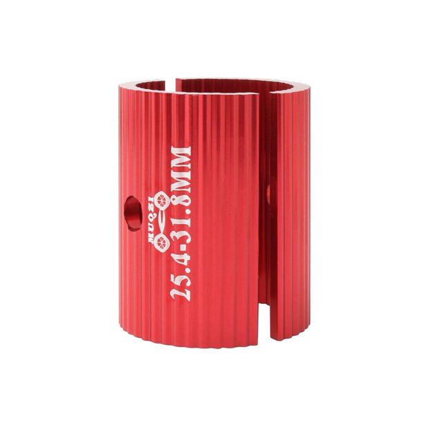 Adaptador de cuña de conversión para manillar de bicicleta, 2 uds., rojo, 25,4-31,8mm