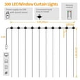 thumbnail image 6 of Epidgadget Window Curtain String Lights, 300 LED USB Powered Copper Wire String Light with Remote Control for Wedding Party Home Garden Bedroom Christmas Wall Decorations (Multi Color), 6 of 6