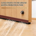 thumbnail image 5 of Door Draft Stopper, 35.4 Inch Self Adhesive Door Sweep Weather Stripping, PVC Under Door Seal for Draft Dust Noise and Air Gap Blocking, Bottom Door Guard for Bedroom Bathroom Office and Entryway, 5 of 6