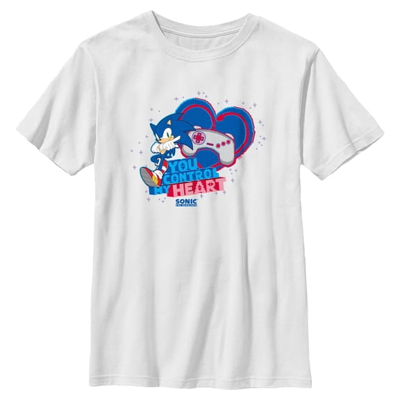 Boys Sonic the Hedgehog You Control My Heart T Shirt