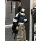 thumbnail image 1 of -Chaqueta Bomber recortada para mujer, cortavientos coreano, Muchas prendas, ropa de calle Kpop, chaquetas con capucha y cremallera de gran tamaño, 1 of 5
