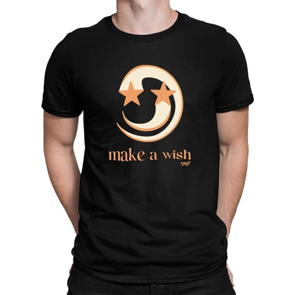 Make a Wish - Crescent Moon and Star Graphic Men's T-shirt
