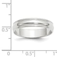 thumbnail image 3 of Primal Gold 10 Karat White Gold 5mm Lightweight Milgrain Half Round Band Size 13.5, 3 of 5
