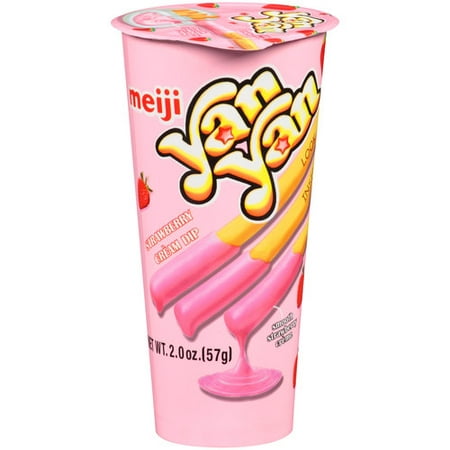 Meiji Yan Yan Strawberry Cream Dip and Crispy Cracker Sticks, 2.0 (Best Crackers For Dips)